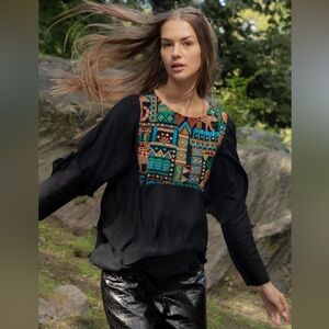 NWT Guadalupe Embroidered Beatrice Blouse